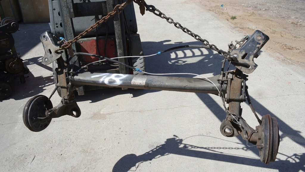 фото №6, Балка подвеска задние citroen c3 i 2004r. abs тормозные барабаны