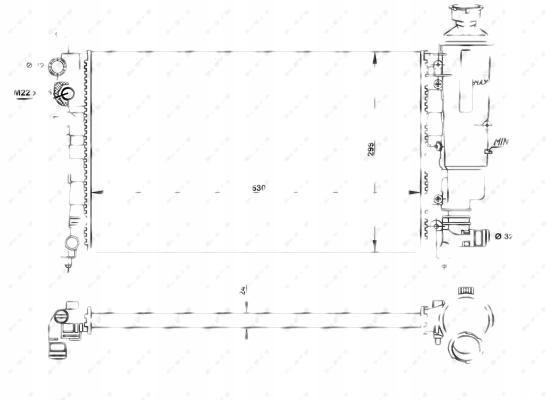 фото №10, Радіатор wody citroen c2 03- 50429 nrf