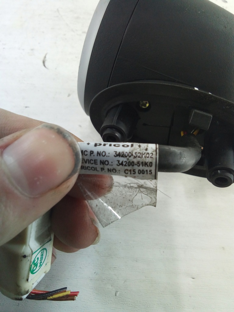 фото №4, H671 obrotomierz opel agila b 34200-51k0