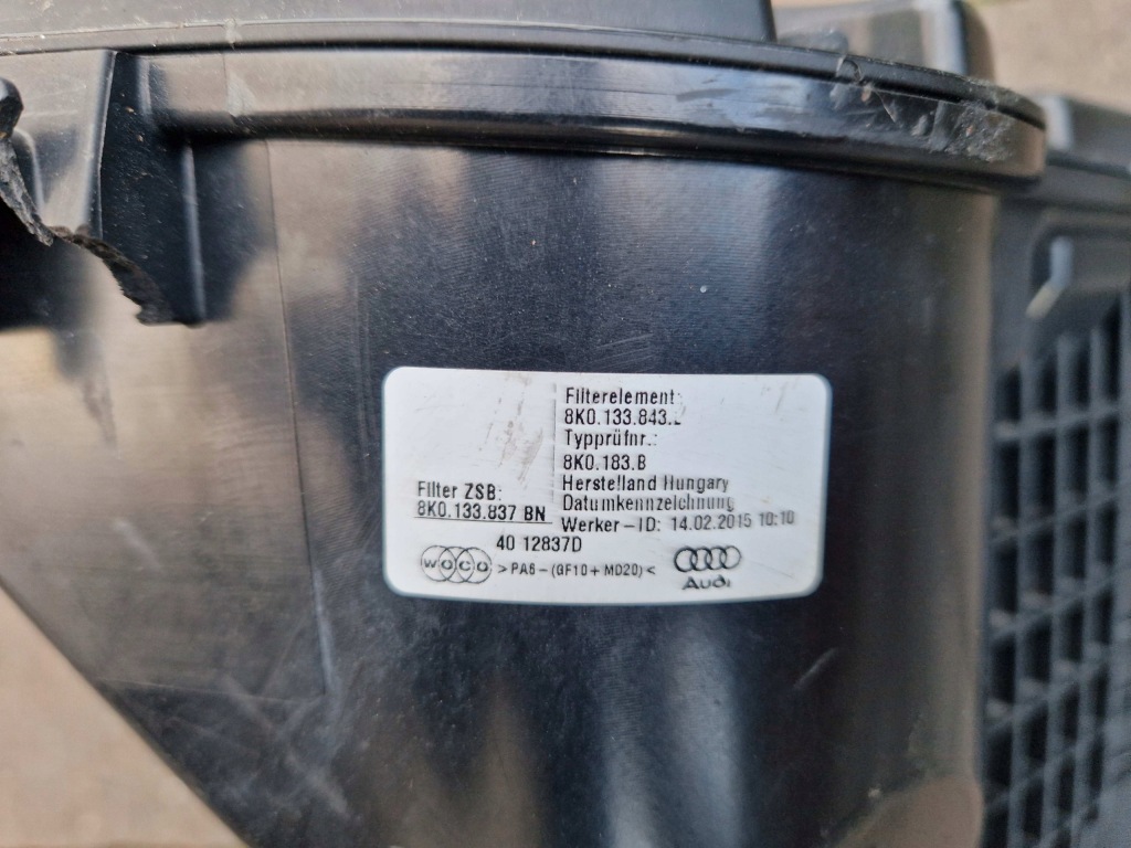 Audi a5 8t рестайлинг  tdi корпус фильтра воздуха расходомер 8k0133835cd Доставка