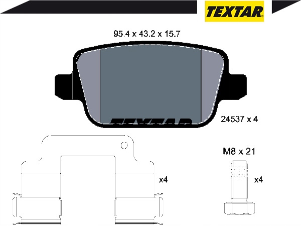 фото №8, Тормозные колодки тормозной. ford mondeo 07- задняя kuga