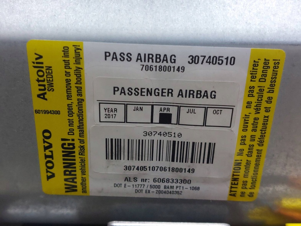 фото №13, Набор подушка безопасности postrzałowy приборная панель ремни шторки безопасности volvo xc90 i 30737501