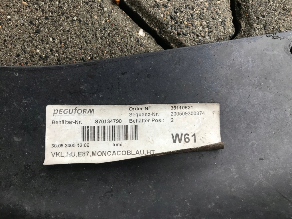 фото №8, Bmw serii 1 e87 накладка бампер задня задній