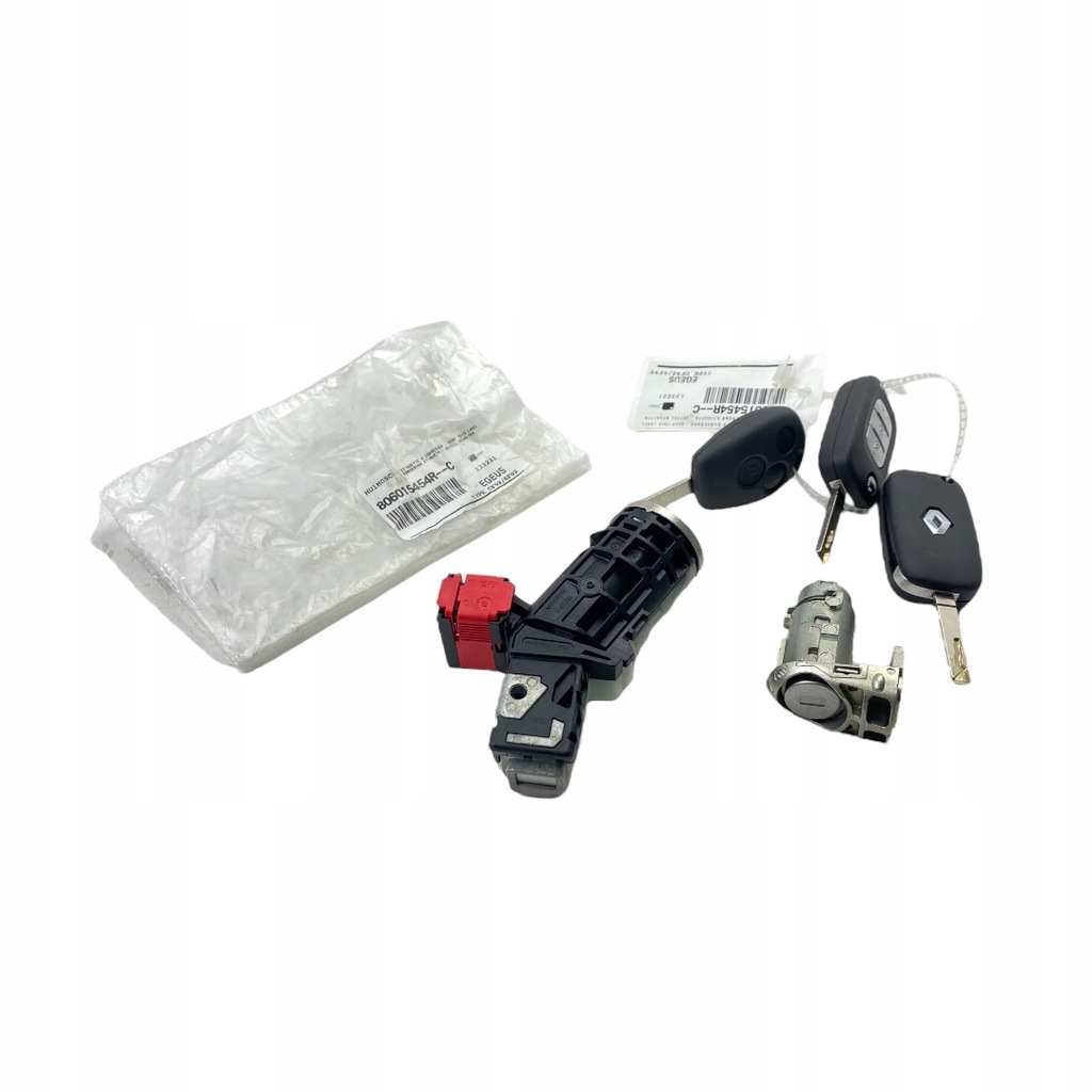 фото №10, Nowa оригинальный номер замок зажигания 3x ключи вкладка renault kangoo ii clio iii modus