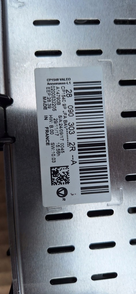 фото №3, Renault scenic iv дисплей радио панель 280903032r