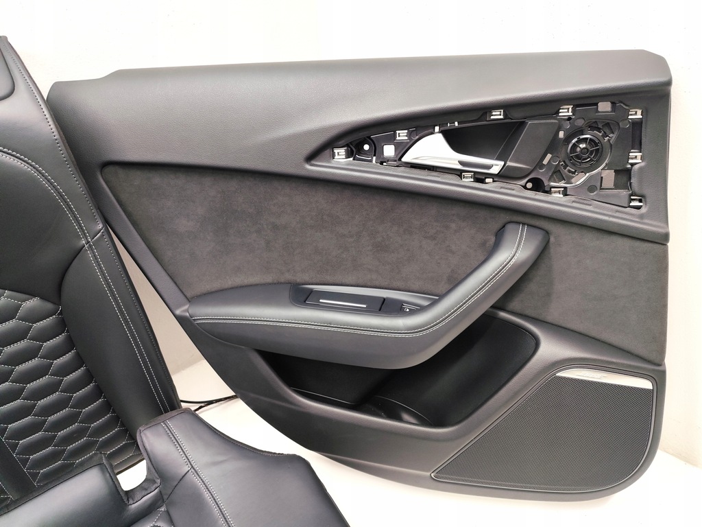 фото №14, Audi rs6 c7 lift сидіння заднє сидіння оббивка шкіра комплект