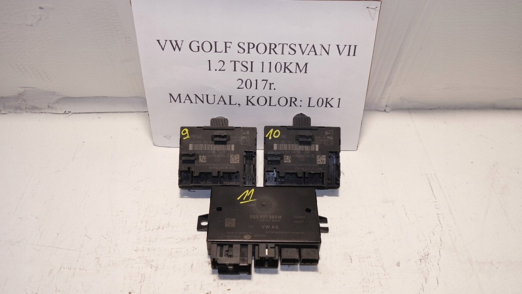 фото №1, Модуль блок управления дверь фаркоп vw golf sportsvan vii