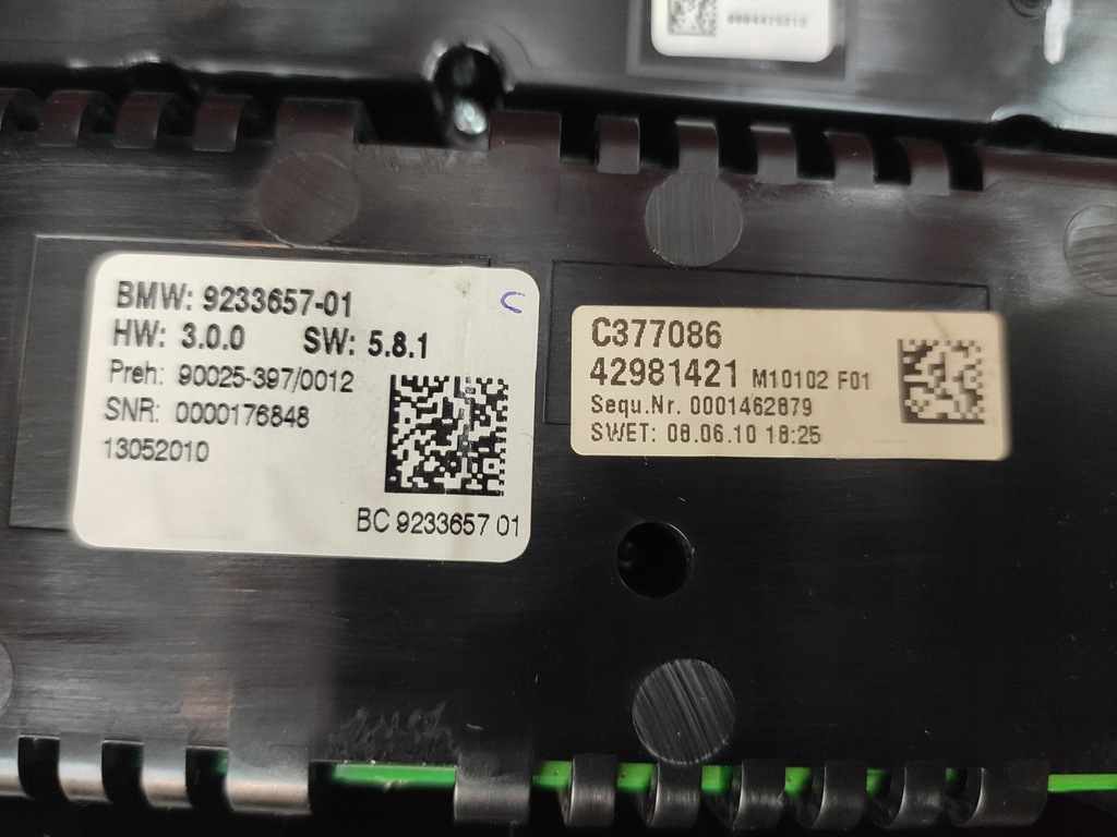 фото №11, Bmw 5 gt f07 f10 f11 панель радіо обдув кондиціонера рамка 9233657