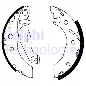 фото №2, Delphi ls1728 набор колодка тормозных