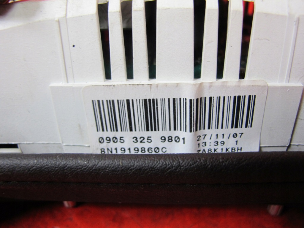 фото №13, Audi tt 8n 1.8 t бортовой компьютер замок зажигания счетчик набор