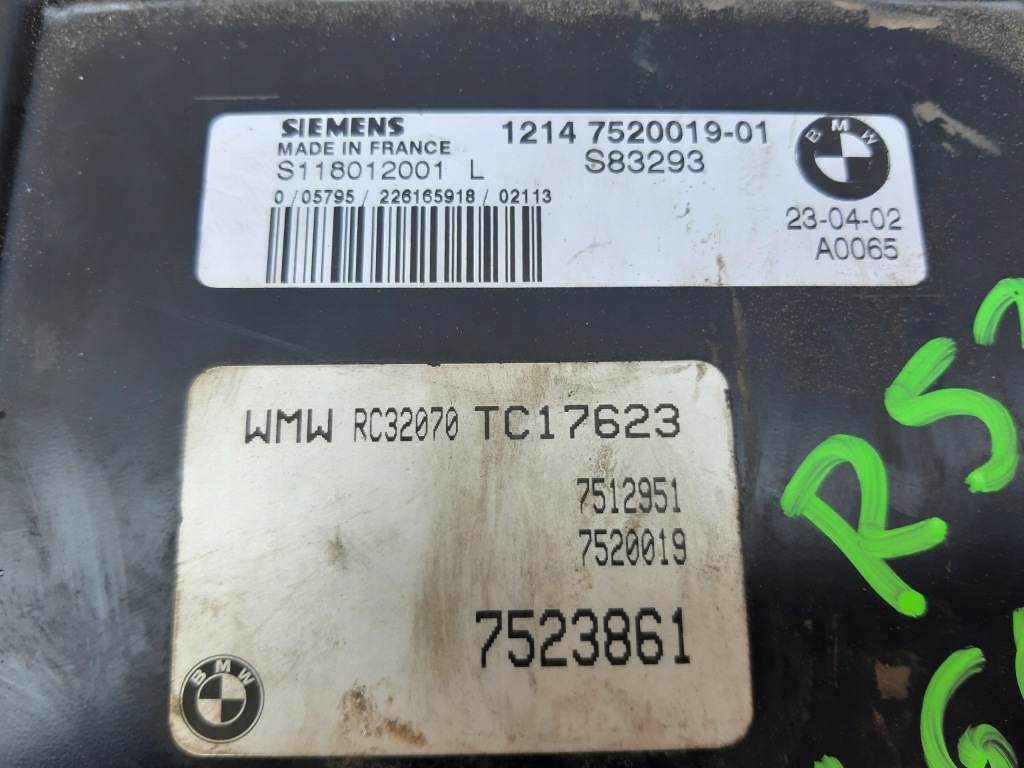 фото №2, Mini cooper r53 бортовой компьютер двигателя 1.6b