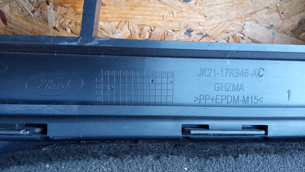 фото №12, Ford transit custom lift 17- бампер перед накладка bez pdc jk21-r17757-a