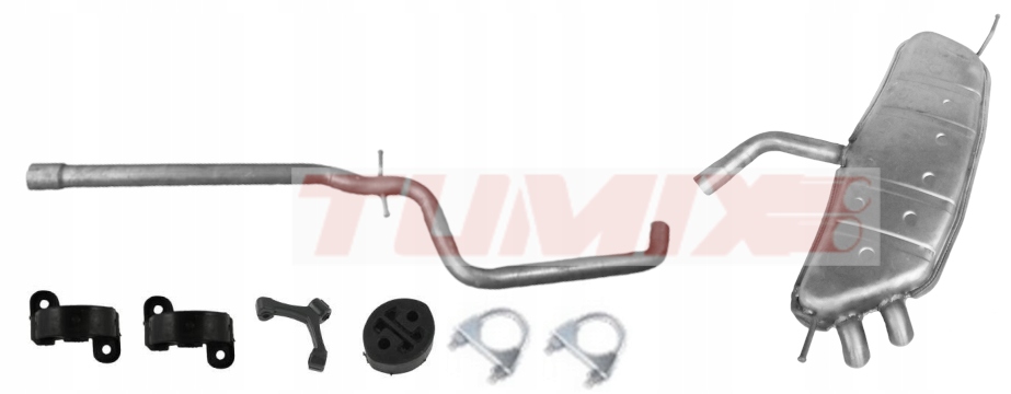 фото №1, Система выпускной vw golf v 1.9 tdi гаситель труба