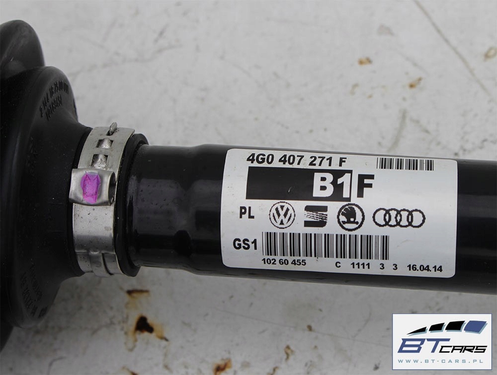 Audi a6 a7 a8 q5 привідний вал перед передня 4g0407271f 4g0 407 271 f 4g, 4h, 8r Недорого