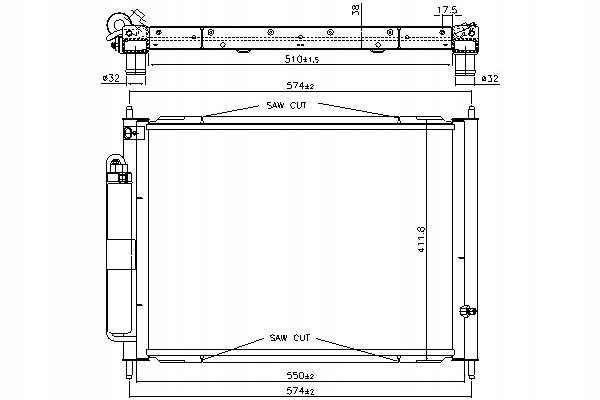 Купити Nissens радіатор води renault clio grandtour 1.2