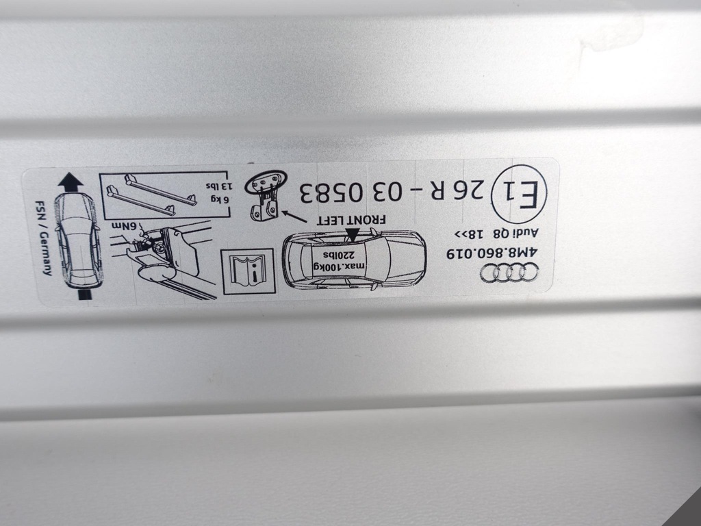 фото №9, Audi q8 sq8 rsq8 4m8 18- рейлинги багажник крышный