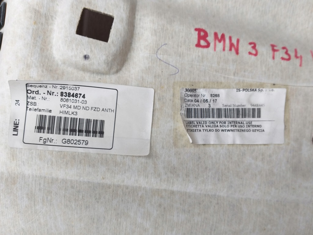 Bmw 3gt f34 m-pakiet стеля Доставка