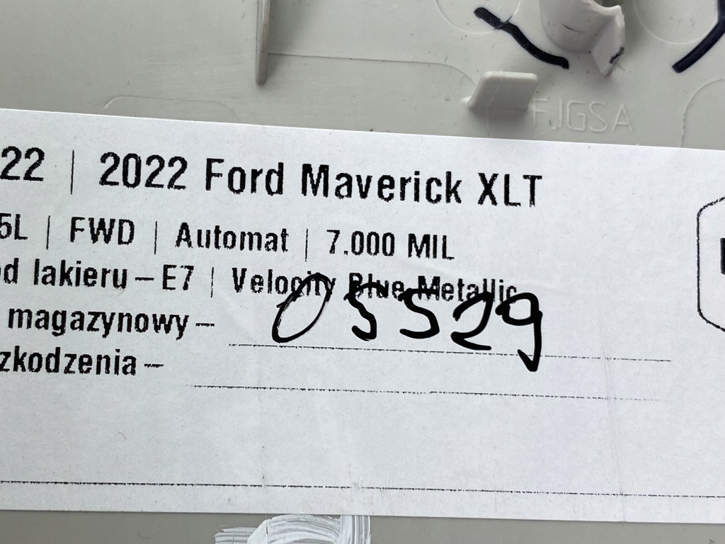 фото №6, Права захист середня стійка b блок двигуна ford maverick 2022+ usa