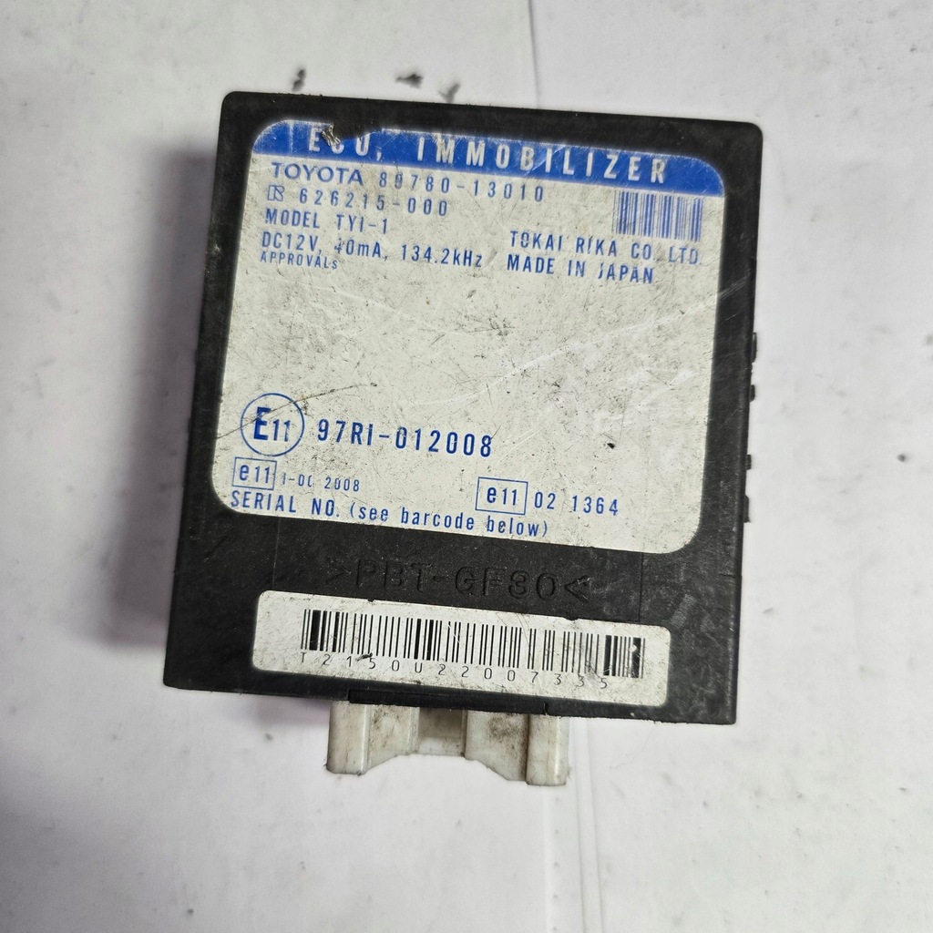 фото №1, Toyota corolla verso e121 модули иммобилайзер 8978013010