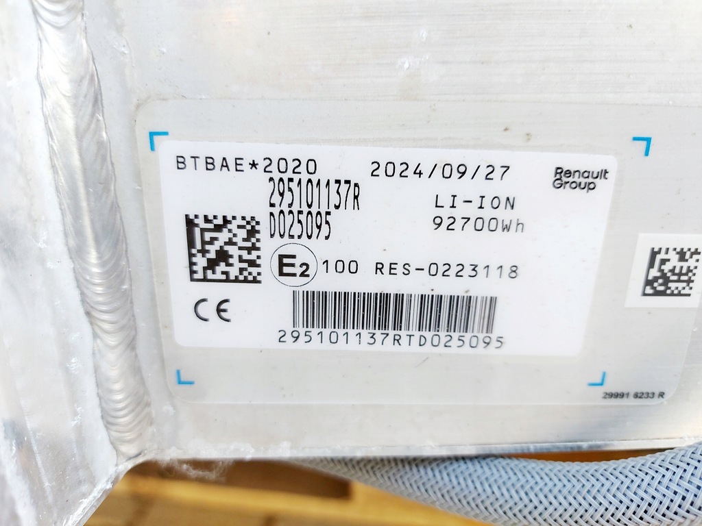 фото №10, Renault scenic v e-tech акумулятор акумулятор 92,7kwh 24r.