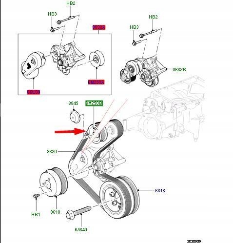 фото №9, Шкив land rover discovery v l462 оригинальный lr035545