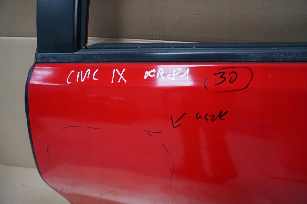 фото №2, Honda civic ix дверь левая задние r81 uk 2014 rok красные