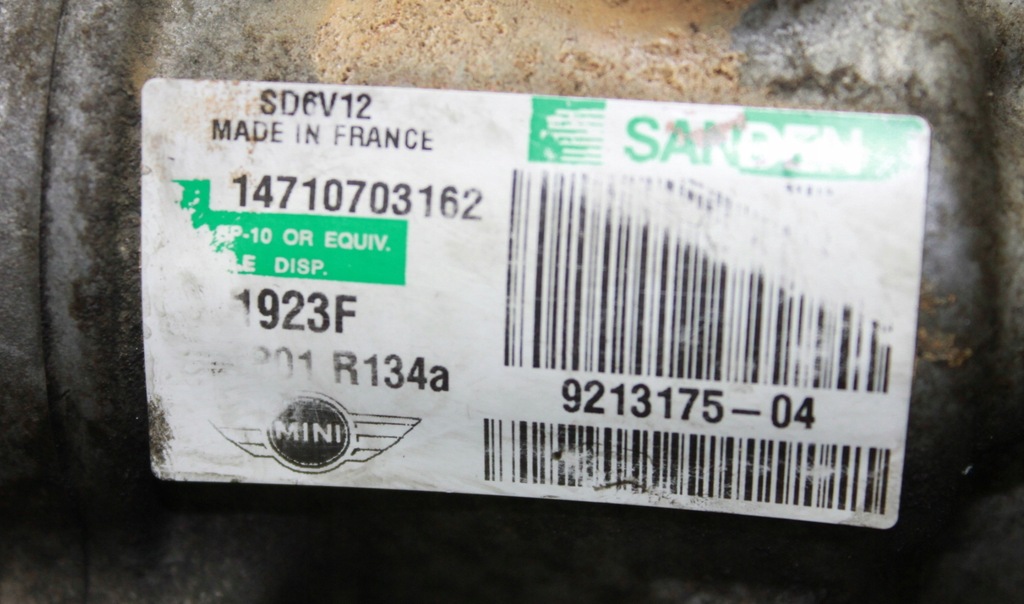 фото №8, Mini r56 r57 r60 1.6d 2.0d компресор кондиціонера - 9213175