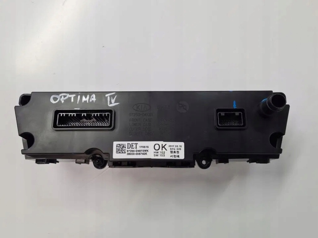 фото №5, Панель кондиционера управление kia optima iv 2017r