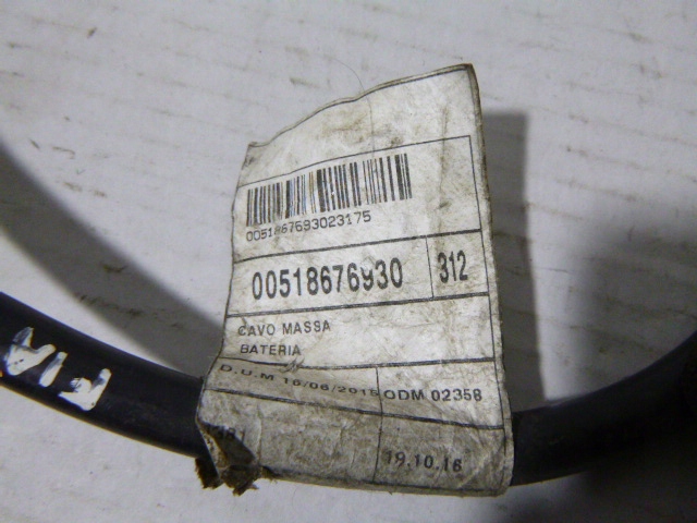 фото №6, Клема акумулятор мінусова fiat 500 500l 51989067 fca оригінальний номер оригінал