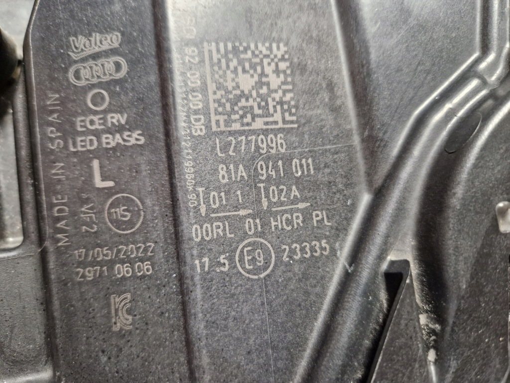 фото №7, Лампа левая led audi q2 81a