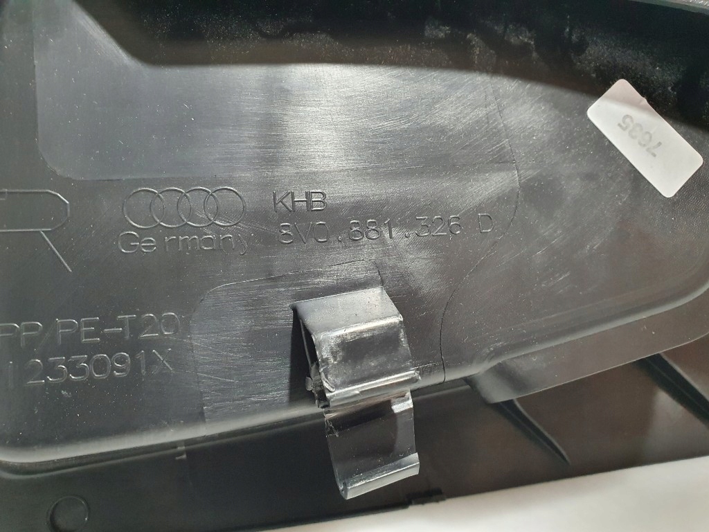 фото №9, Audi a3 8v lift жгут корпус защита сиденье пассажир поясница комплект