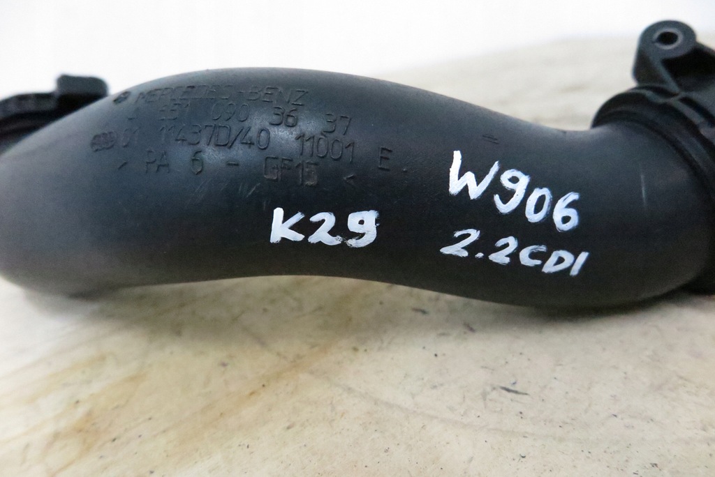 фото №3, W212 w204 2.2 cdi труба інтеркулер a6510903637