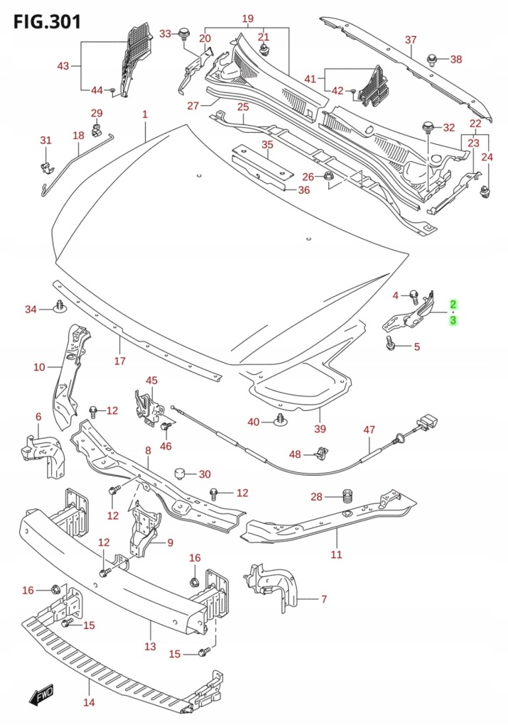 фото №1, Suzuki sx4 2006 - 2013 петля капот лівий