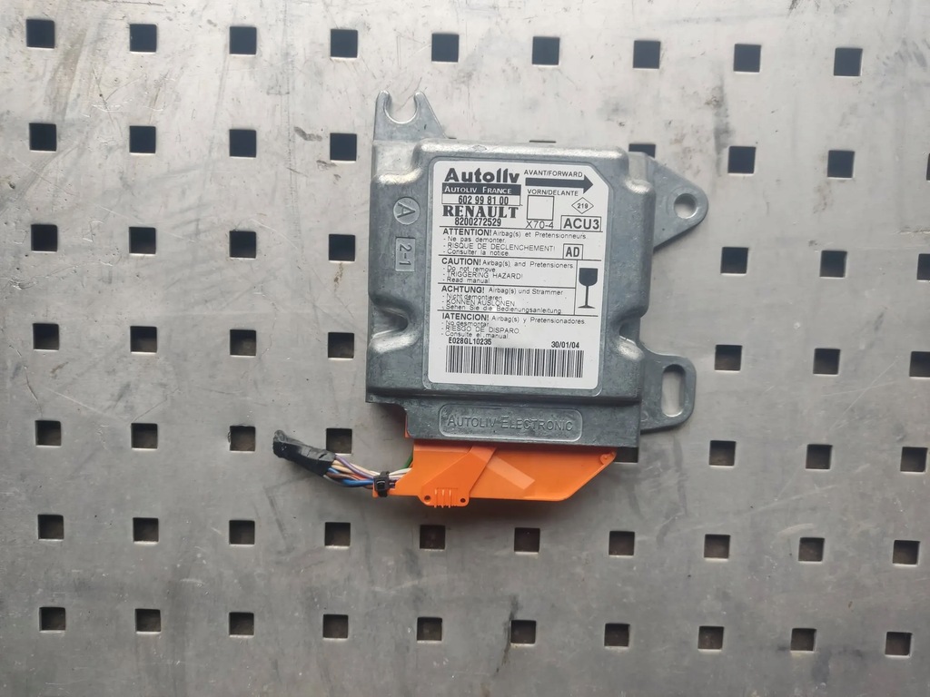 фото №1, Датчик модуль подушка безопасности renault clio 8200272529