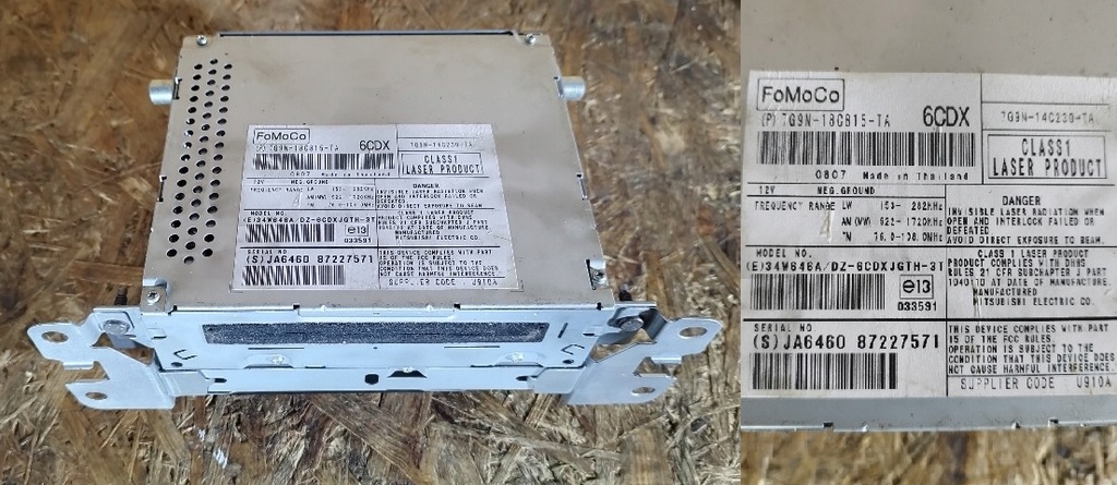 фото №1, Зчитувач cd jaguar xf 7g9n-18c815-ta гарантія