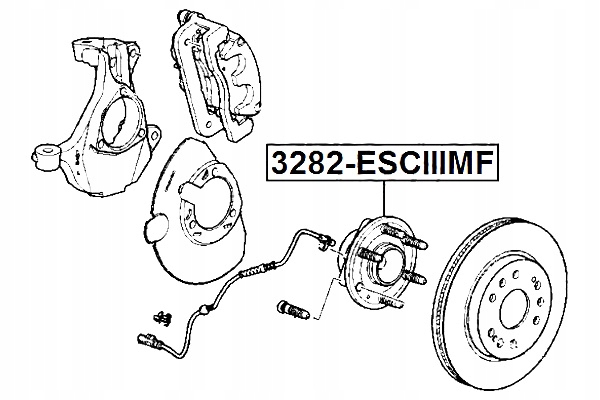 фото №3, Ступиця передня cadillac escalade 4wd 1997- eu febest