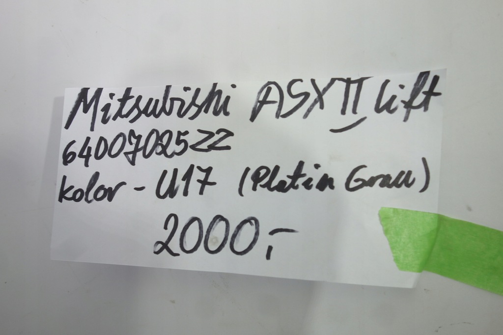 фото №14, Бампер перед mitsubishi asx lift17- колір u17