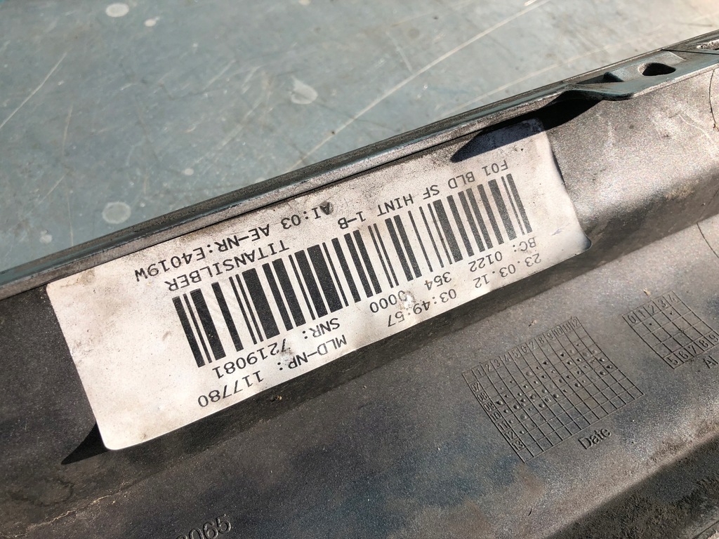 фото №9, Bmw f01 накладка-спойлер диффузор накладка бампера задняя