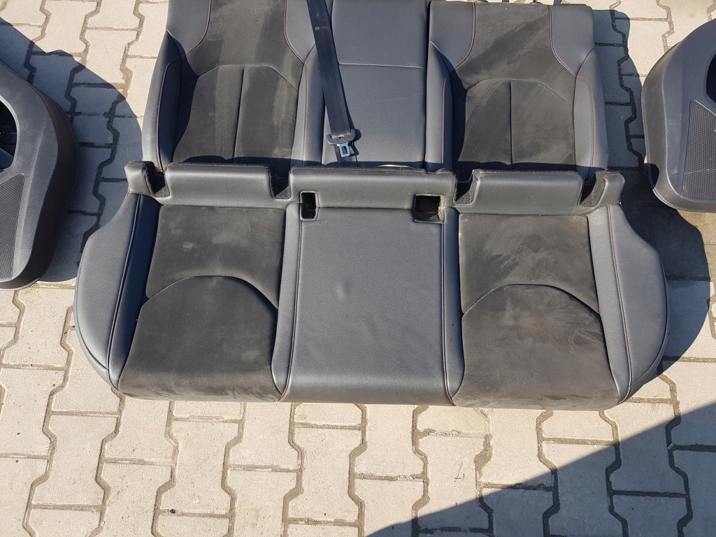 фото №6, Seat leon iii 3 12r- fr hb сиденья skórzanae alcantara заднее сиденье обшивки 5d