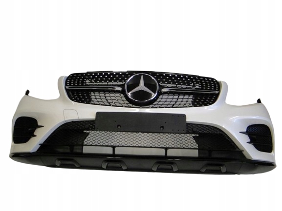 фото №1, Mercedes glc 253 x253 c253 бампер передний amg pts + решётка радиатора