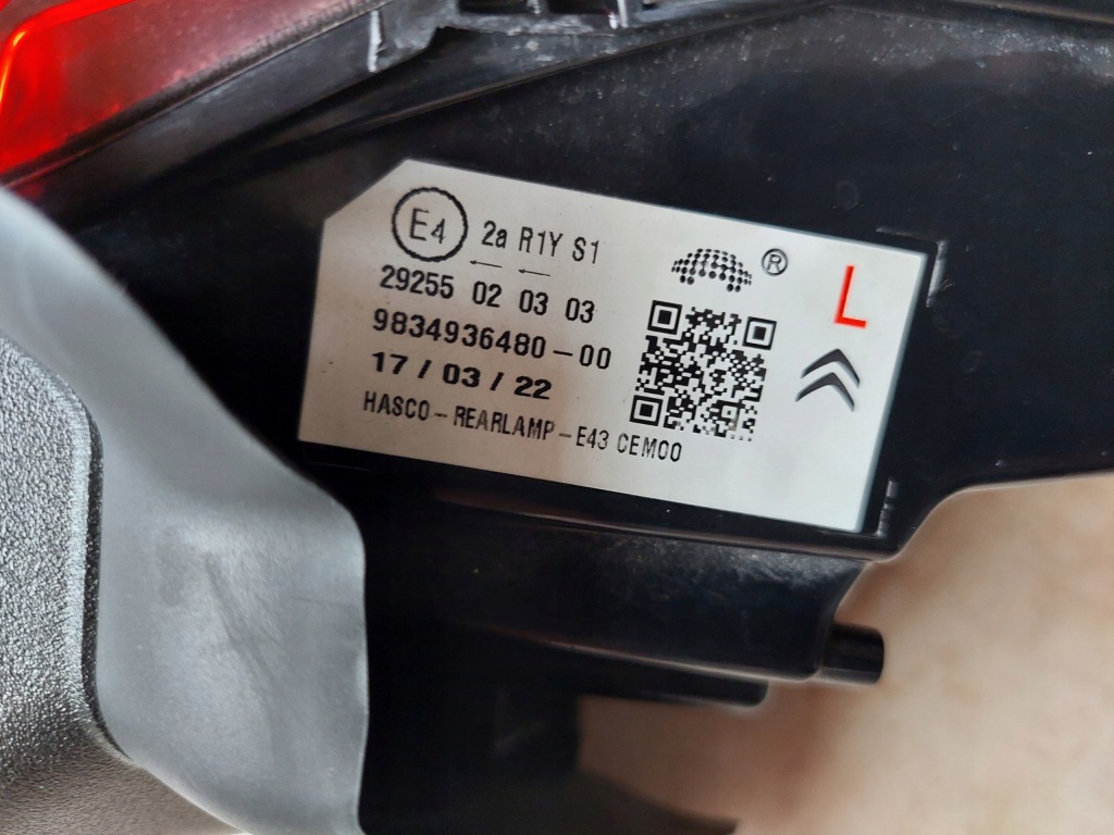 Левая фара - задний  - full led - citroen c5 x - c5x - 2022 с Разборки