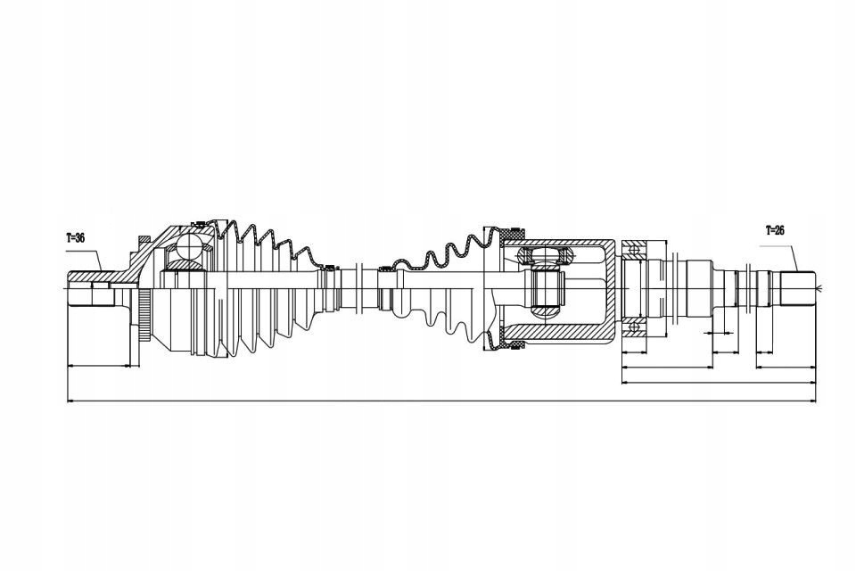 Nty npw-vv-020 wał приводной Оригинал