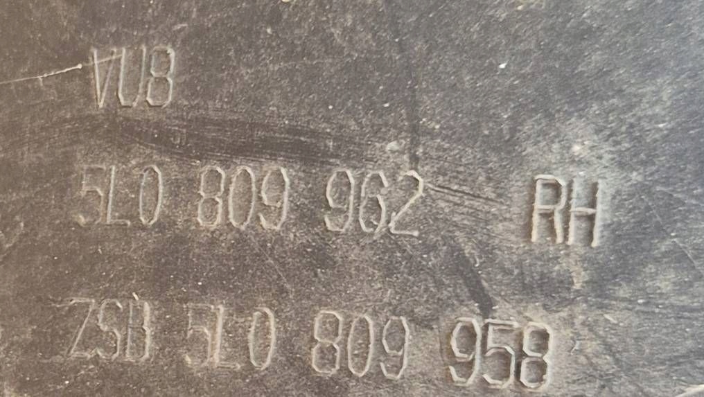 фото №7, Skoda yeti 5l 09- подкрылок правое передние 5l0809962