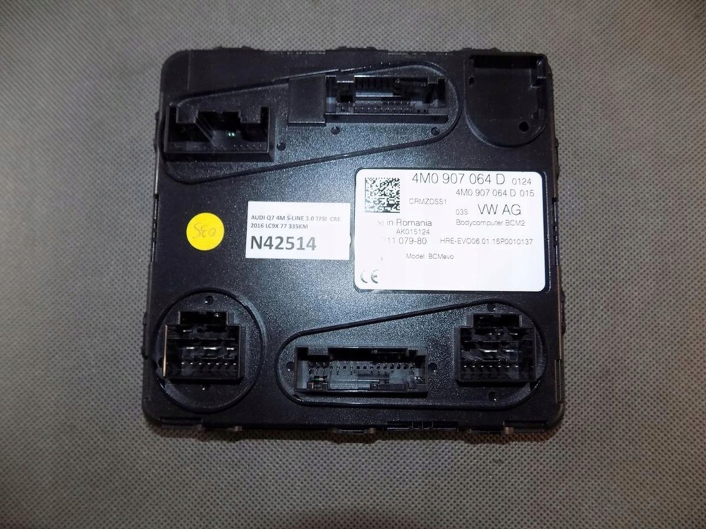 фото №1, Audi q7 4m блок керування модуль комфорту 4m0907064d