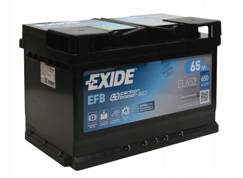 Exide el652 65ah 650a efb старт-стоп Ціна