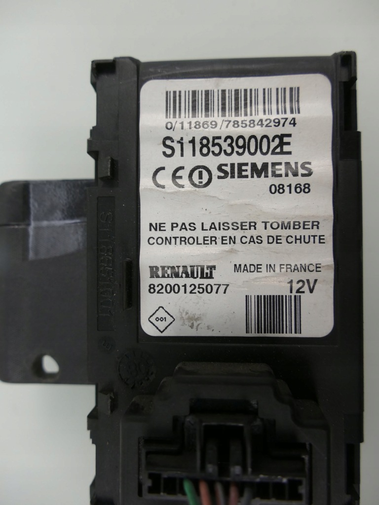 фото №2, Renault scenic ii замок запалювання зчитувач карта стартер