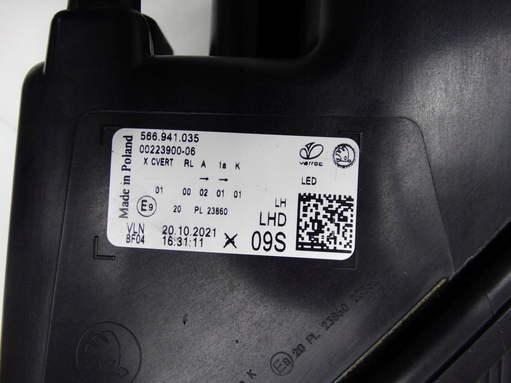 фото №13, Skoda kodiaq lift 21-23 лампа ліва full led 566941035 оригінальна