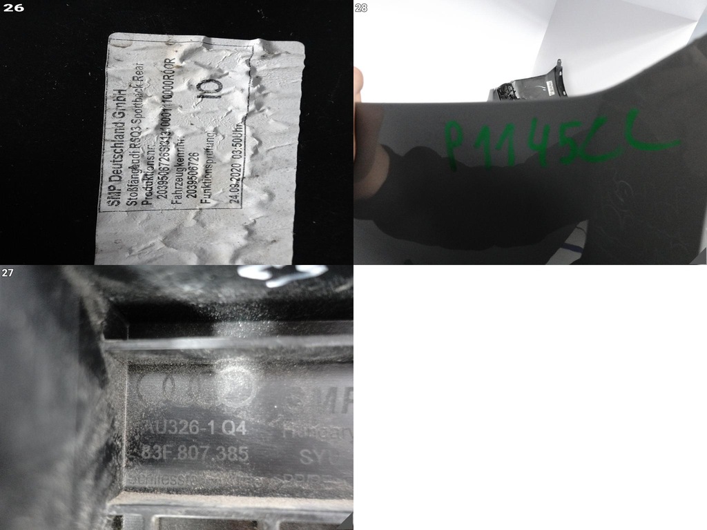 фото №15, Audi rsq3 q3 rs ii f3 83f sportback 19-25 бампер бампер спойлер задня