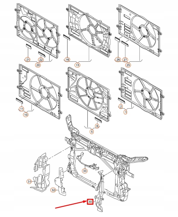 фото №10, Audi a3 8v левая шланг воздуха радиатора 8v0121283