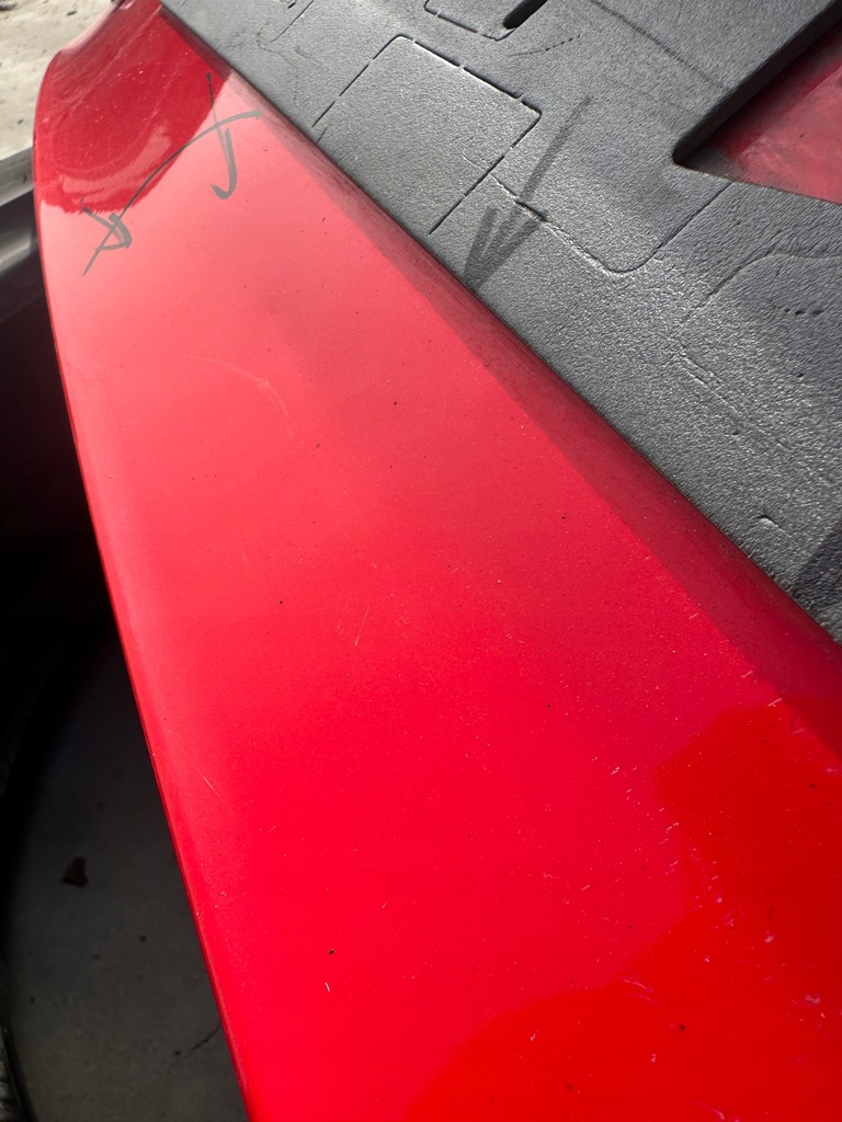 фото №11, Кришка багажника задня czerwona audi rs6 c7 lift пошкоджена оригінал